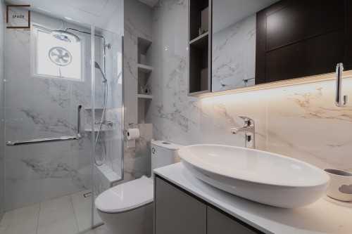 Contemporary Bathroom at Condo @ Hillview Avenue