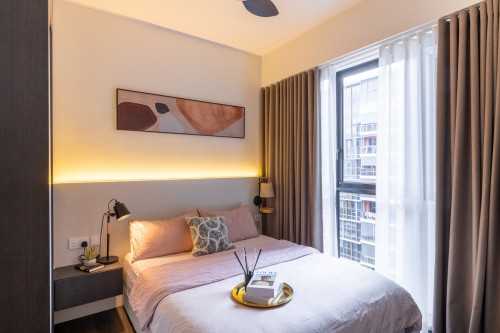 Contemporary Bedroom at 10 Sims Drive