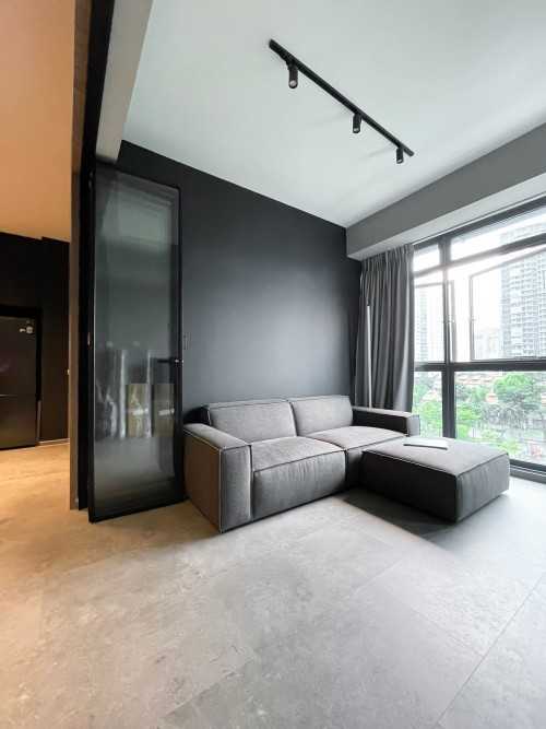 Scandinavian Living Room at City Square Residences
