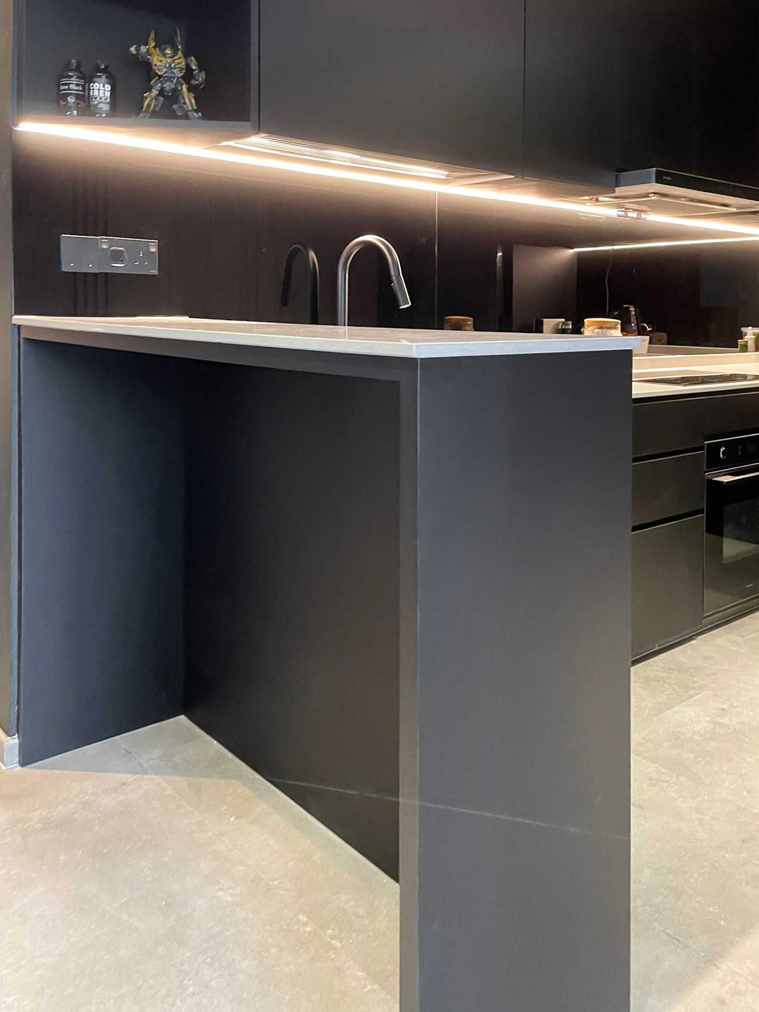 Scandinavian Kitchen with Kitchen Island and Kitchen Accessories