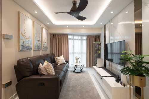 Modern Living Room at Punggol | Punggol Field