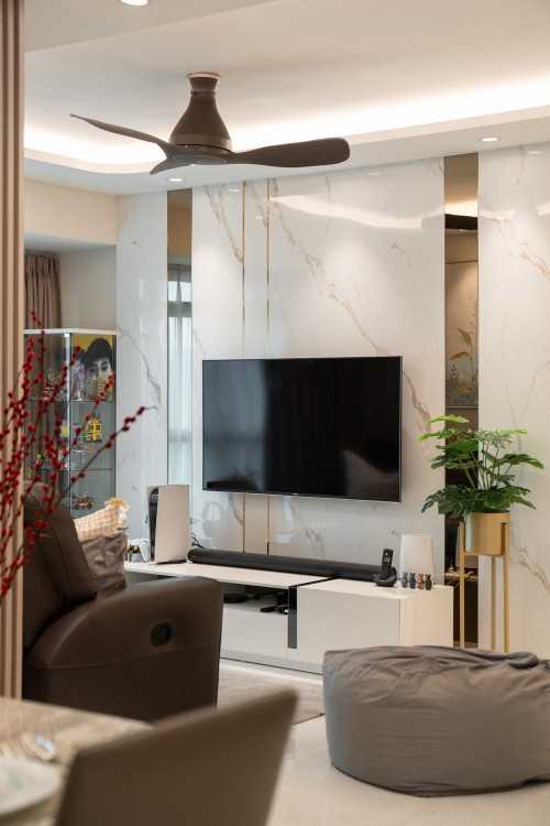 Modern Living Room at Punggol | Punggol Field