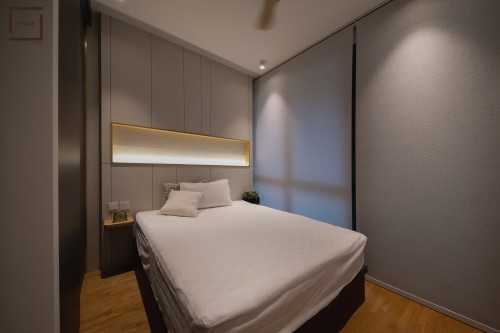 Minimalist Bedroom at Condo @ Park Colonial