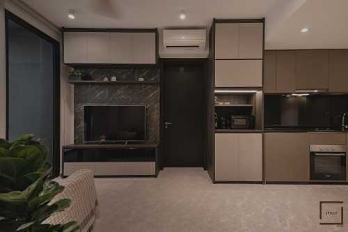Minimalist Living Room at Condo @ Park Colonial