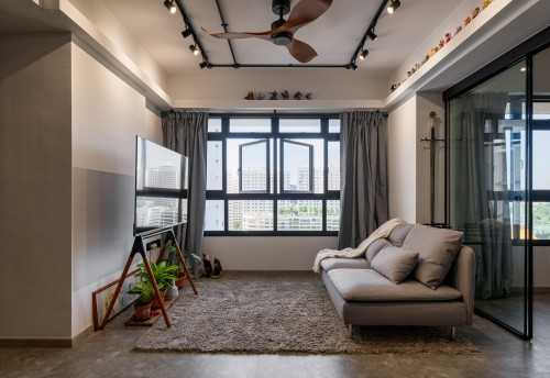 Modern Living Room at 402a northshore dr