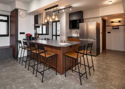 Modern Dining Room at 402a northshore dr