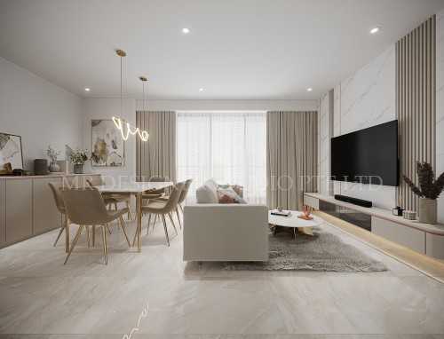 Scandinavian Living Room at 20 serangoon the afinity