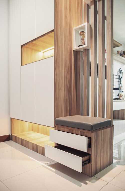 Scandinavian Entryway at 817C Keat Hong Link