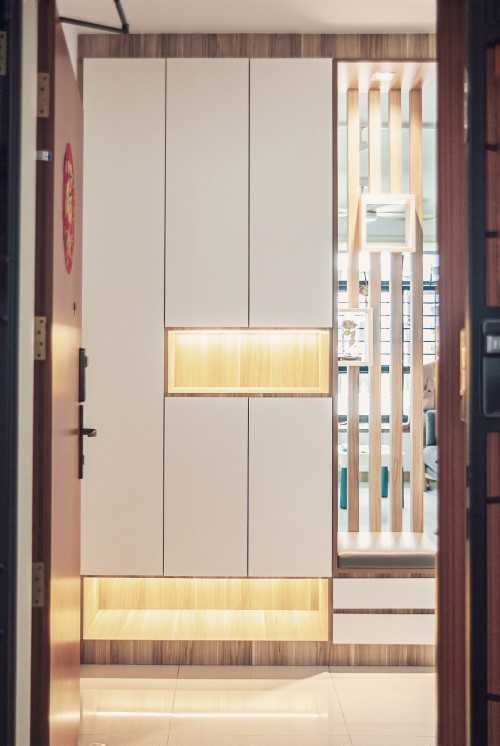 Scandinavian Entryway at 817C Keat Hong Link