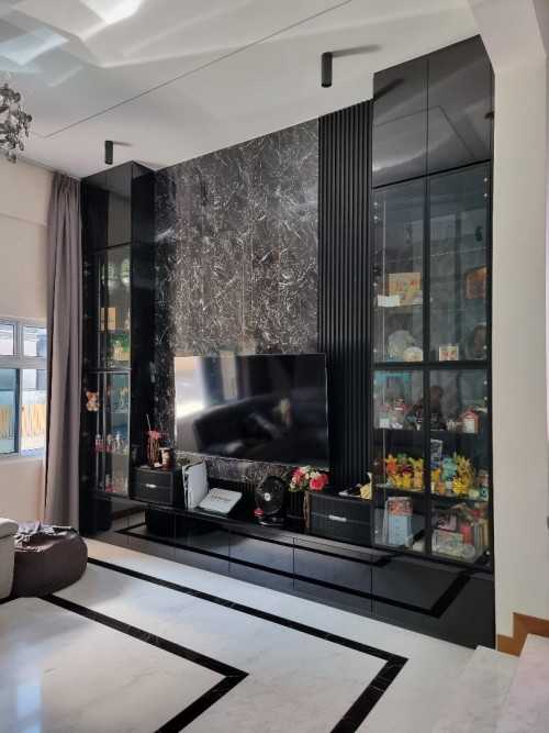 Eclectic Living Room at English Villa