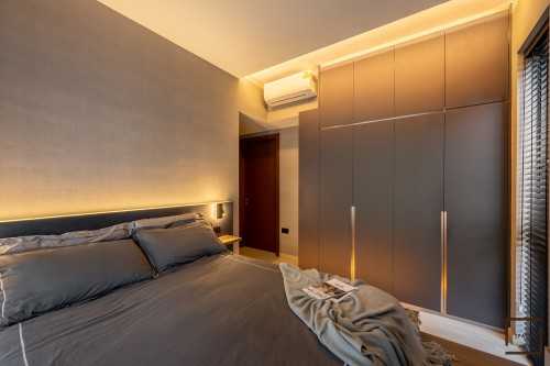 Contemporary Bedroom at 3 Bedroom Condo @ Riverbank