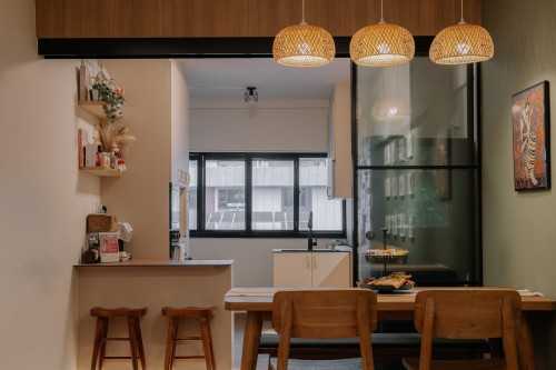 Contemporary Dining Room at 77 Telok Blangah