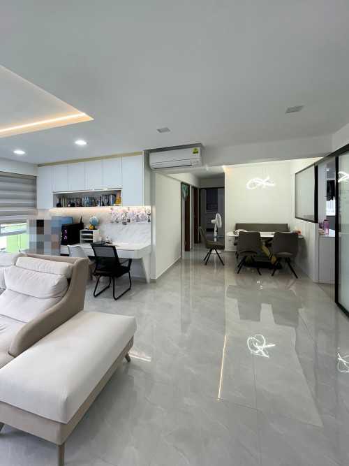 Scandinavian Living Room at Casa Spring @ Yishun