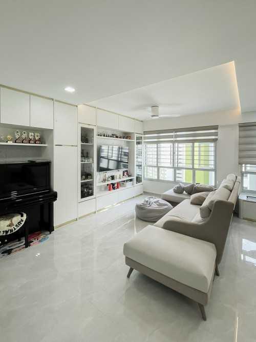 Scandinavian Living Room at Casa Spring @ Yishun