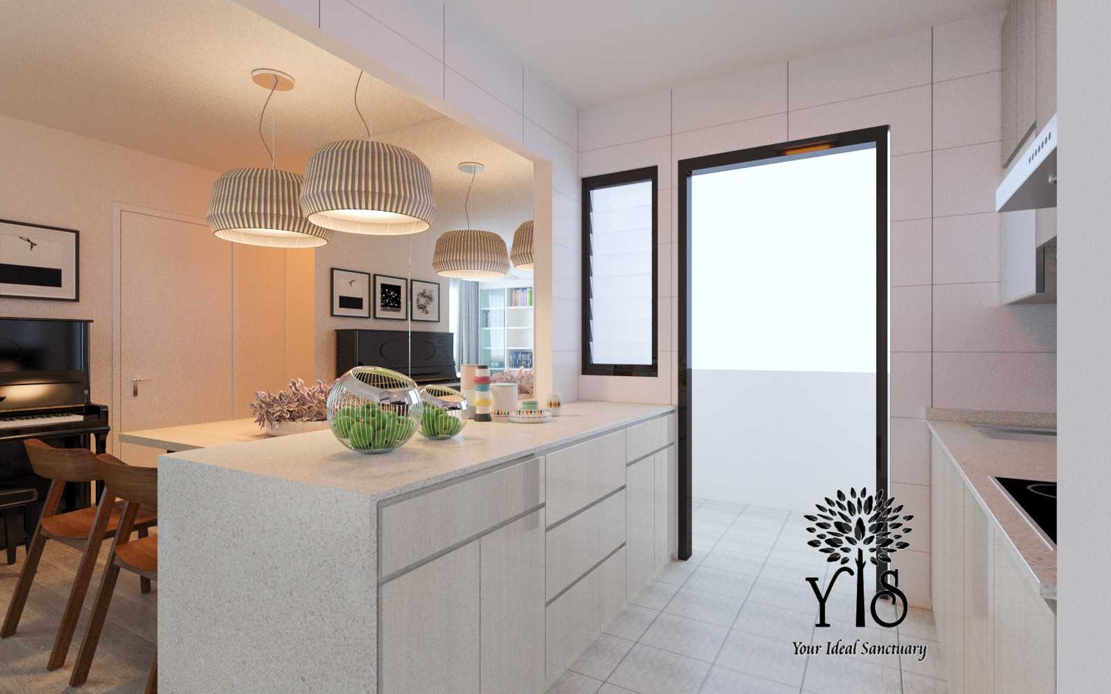 Contemporary Kitchen with Kitchen Island and Open Kitchen