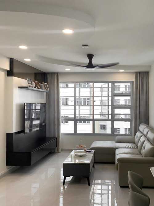 Scandinavian Living Room at Woodlands Glade