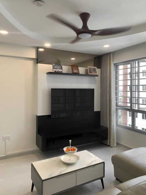 Scandinavian Living Room at Woodlands Glade