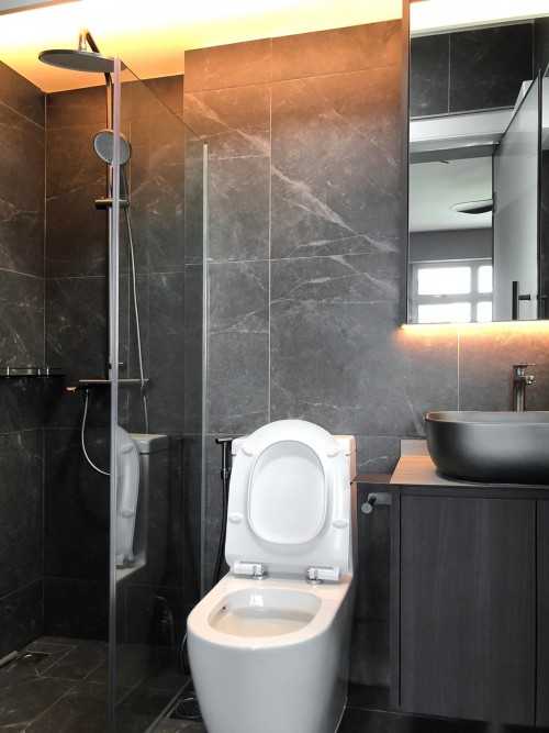 Scandinavian Bathroom at Hougang Parkview