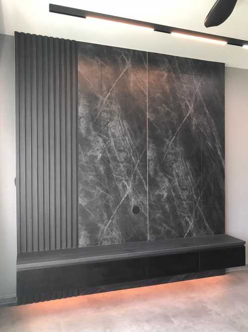 Scandinavian Living Room at Hougang Parkview