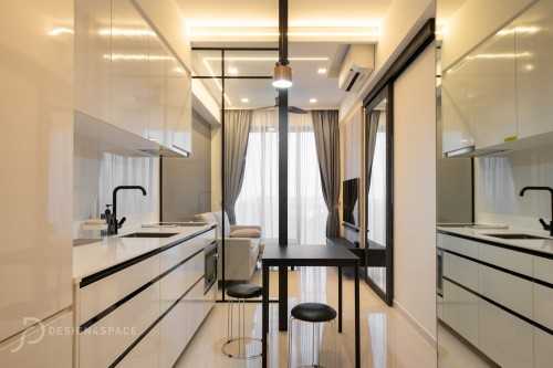 Minimalist Living Room at Sengkang | Parc Botannia