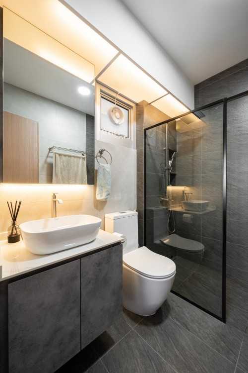 Modern Bathroom at 633 Tampines north drive