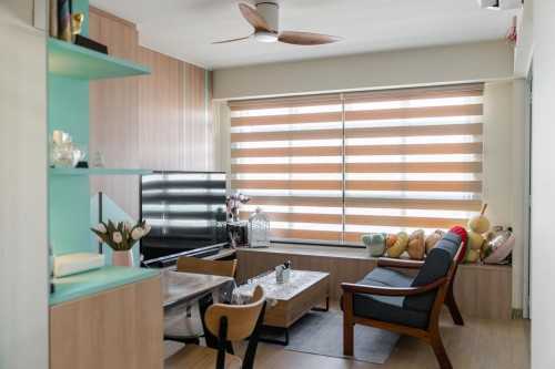Contemporary Living Room at Yio Chu Kang Vista