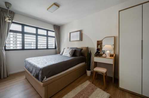 Scandinavian Bedroom at Hougang Meadow