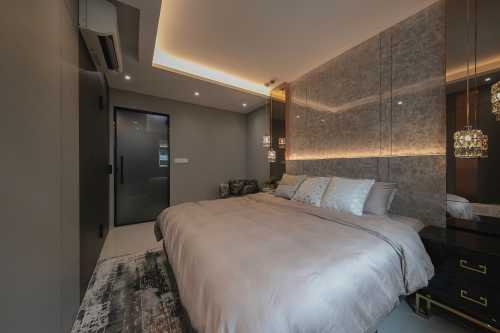 Modern Bedroom at 4 Room HDB @ Ubi