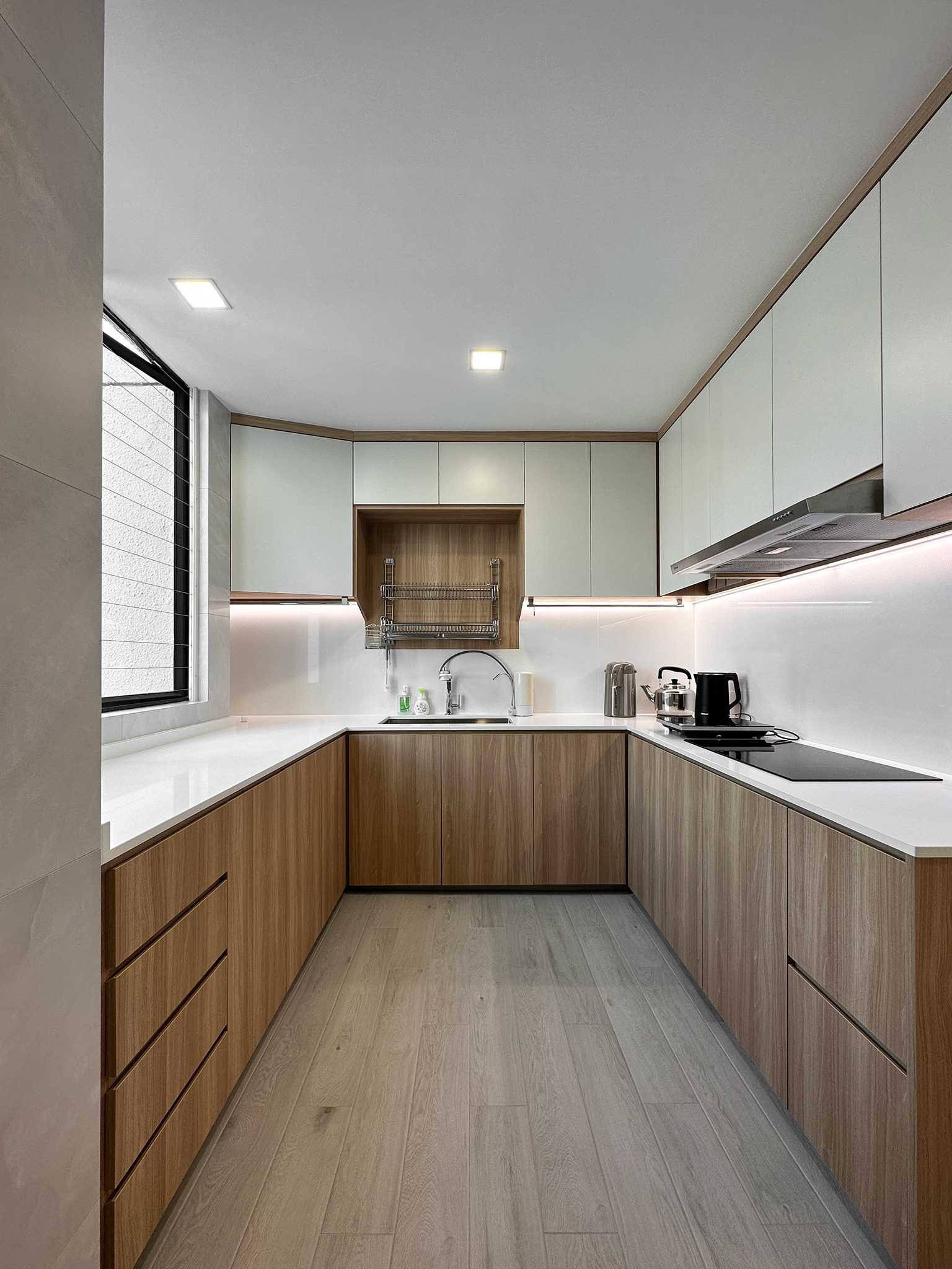Scandinavian Kitchen with Kitchen Window and Kitchen Accessories