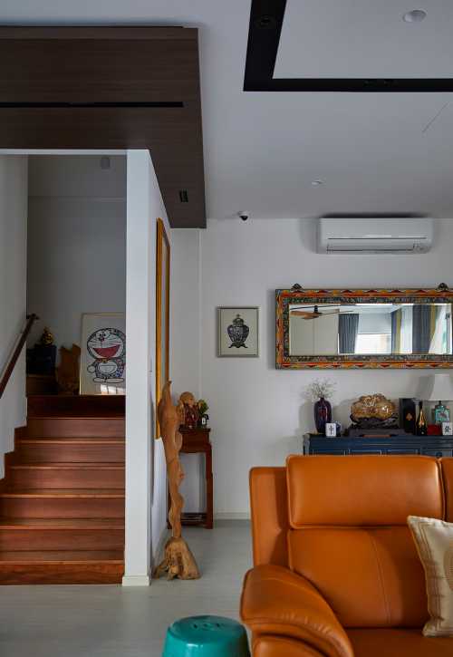 Scandinavian Living Room at Seletar Hills Estate