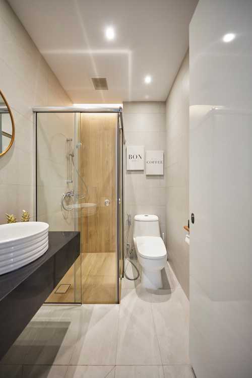 Scandinavian Bathroom at Seletar Hills Estate