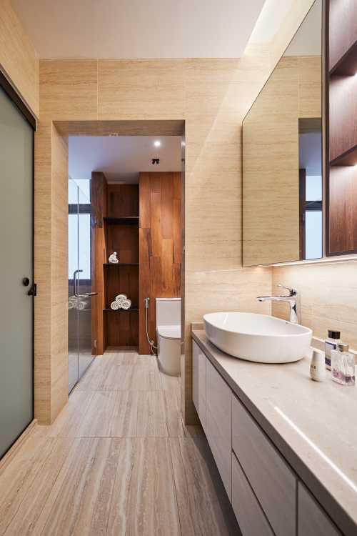Scandinavian Bathroom at Seletar Hills Estate