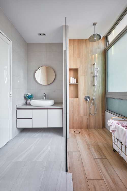 Scandinavian Bathroom at Seletar Hills Estate