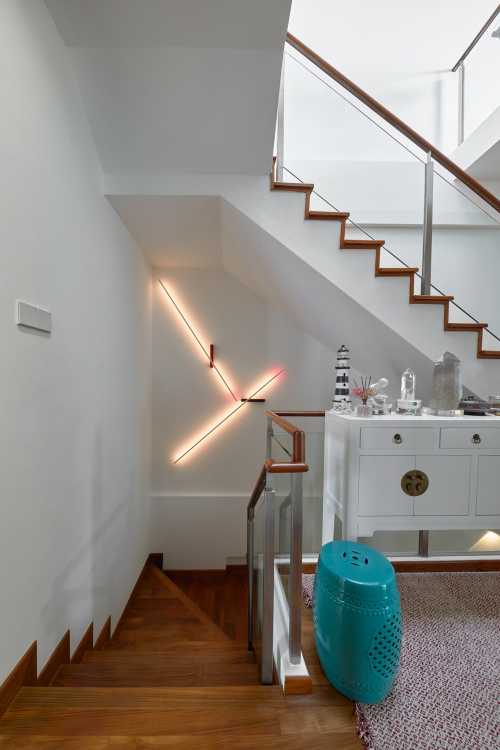 Scandinavian Hallway at Seletar Hills Estate