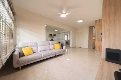 Modern Living Room at 5-room resale at Toa Payoh