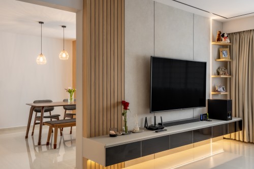 Minimalist Living Room at Pasir Ris Drive 6