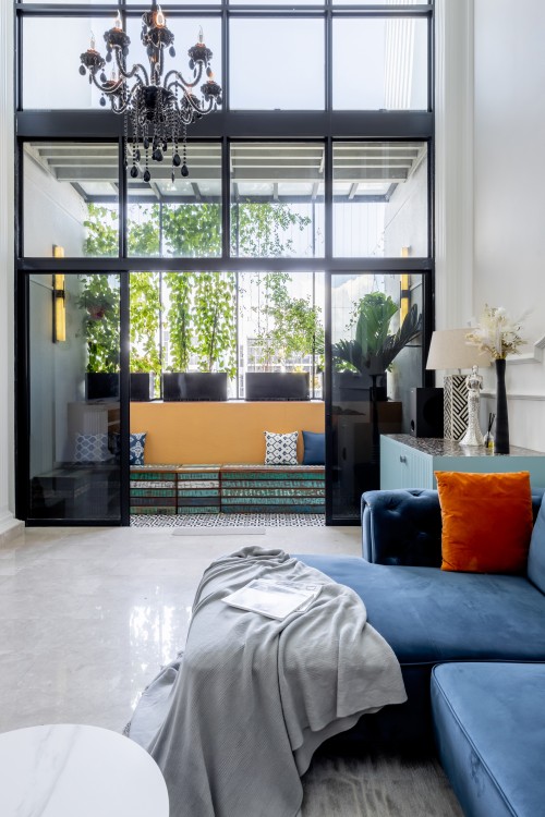 Eclectic Living Room at Modena