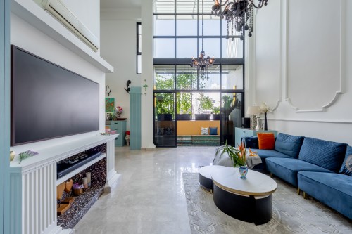 Eclectic Living Room at Modena