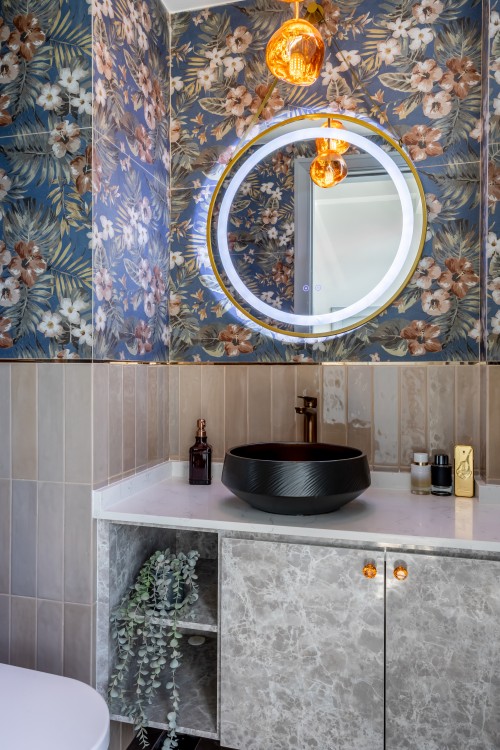 Eclectic Bathroom at Modena
