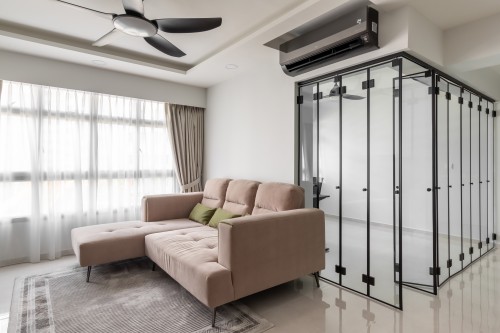 Contemporary Living Room at Punggol Drive