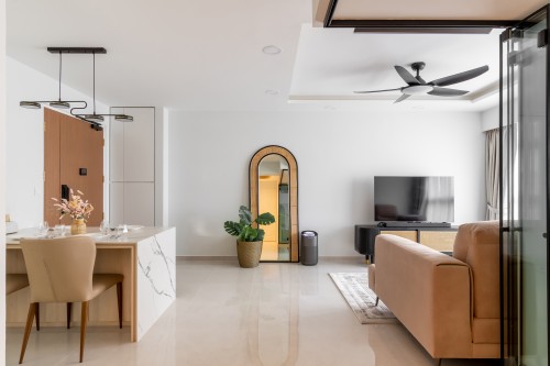 Contemporary Living Room at Punggol Drive