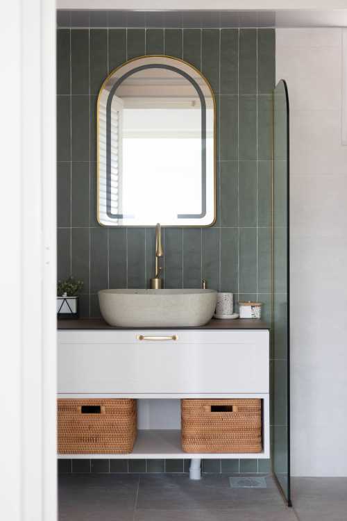 Scandinavian Bathroom at 51 Commonwealth Drive