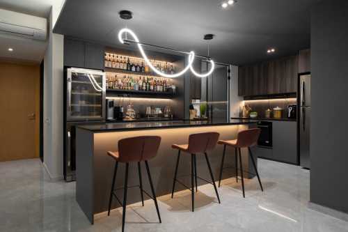 Contemporary Dining Room at Tampines | Arc at Tampines