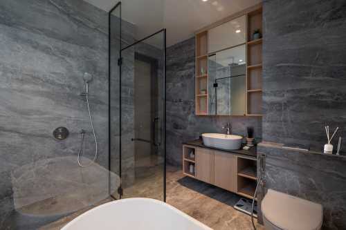 Modern Bathroom at River Valley | Jalan Mutiara
