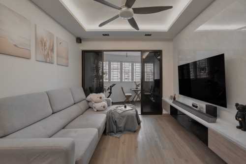 Scandinavian Living Room at 665 Choa Chu Kang