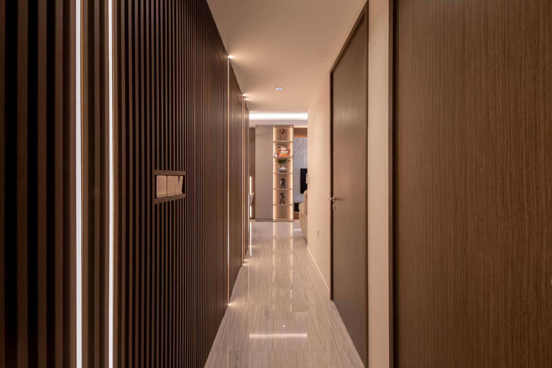 Modern Entryway with Small Storage and Shoe Cabinets