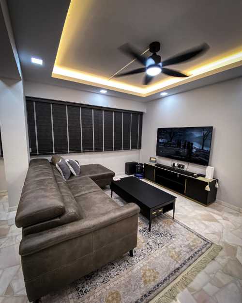 Modern Living Room at Hougang Ave 4