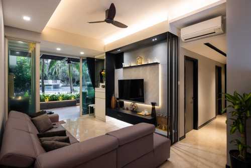 Modern Living Room at Ris Grandeur