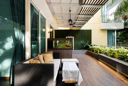 Modern Garden at Ris Grandeur