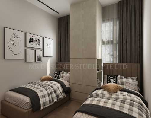 Contemporary Bedroom at treasure tampines 9